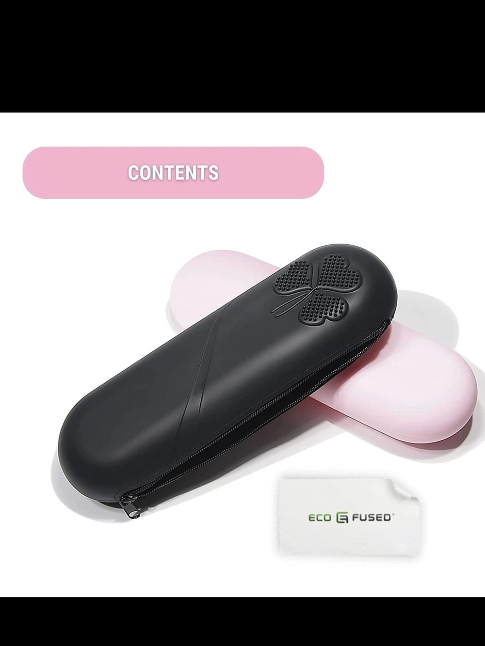 Black Makeup Brush Case - Travel Brush Holder
